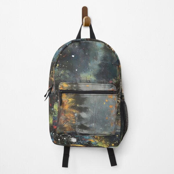 Item preview, Artistic images splashing colors on a rainy day and night in a charming rural town. designed and sold by Natcharee.