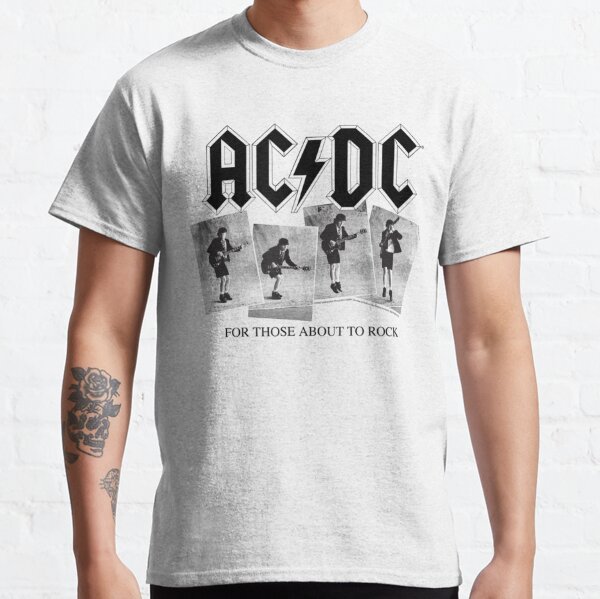 AC/DC Men's Rock Evolution T-Shirt Black