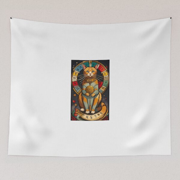 Item preview, Cat tarot Wheel of fortune designed and sold by KorArtStudio.
