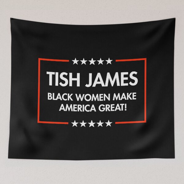 Item preview, Tish James - Black Women Make America Great (black) designed and sold by Thelittlelord.