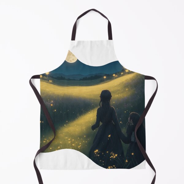 Item preview, The night my mother took me to see the moon and the fireflies that lit up the field of beautiful flowers. designed and sold by Natcharee.