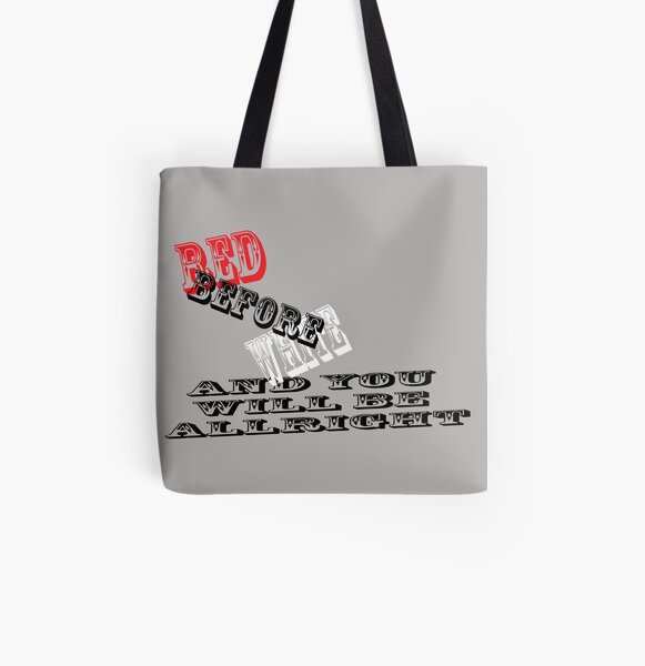 Red before white from canalsbywhacky All Over Print Tote Bag