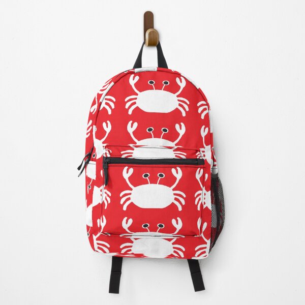 Item preview, White Crab on Xmas red designed and sold by FrancesPoff.