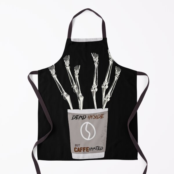 Item preview, Dead Inside But Caffeinated Skeletons Drinking Coffee Funny Skeletons Halloween Gifts for Coffee Lovers designed and sold by MatthewViews.