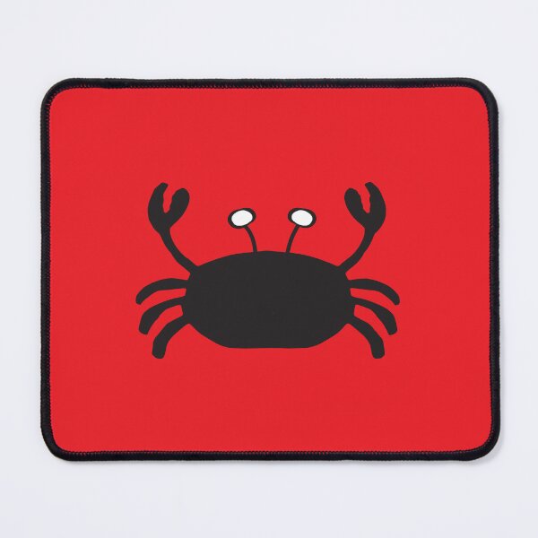 Item preview, Black and white Crab on Xmas red designed and sold by FrancesPoff.