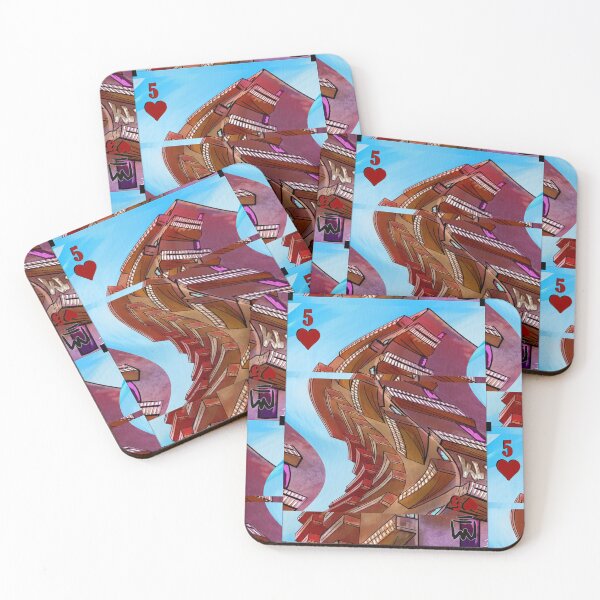 Item preview, 5 of hearts, poker cards. designed and sold by dusso.