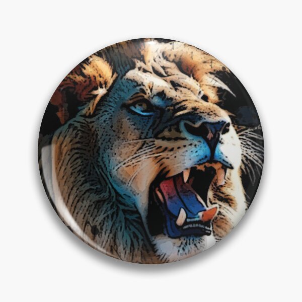 Item preview, Lion growling designed and sold by Glamalt.