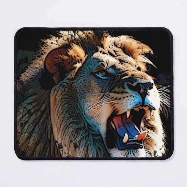 Item preview, Lion growling designed and sold by Glamalt.