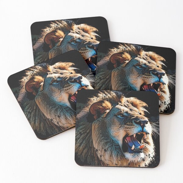 Item preview, Lion growling designed and sold by Glamalt.