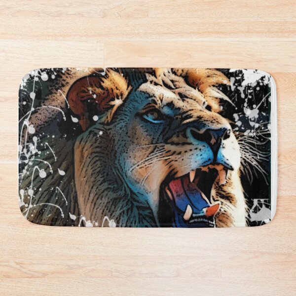 Item preview, Lion growling designed and sold by Glamalt.