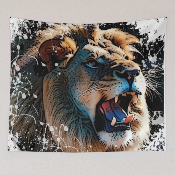 Item preview, Lion growling designed and sold by Glamalt.