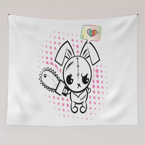 Item preview, Grumpy Voodoo Bunny Heart  designed and sold by ProjectX23.