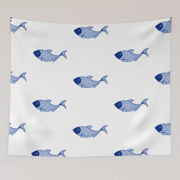 Item preview, Ceramic Tuna Fish Italy Seafood Pattern designed and sold by Yellowriversss.