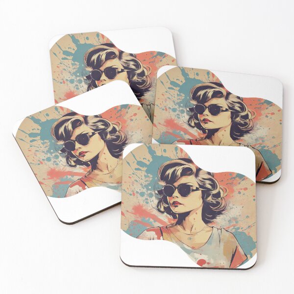 Item preview, She's cool, especially the glasses she wears that are so eye-catching. designed and sold by Natcharee.