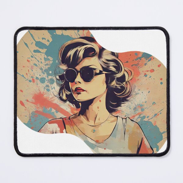 Item preview, She's cool, especially the glasses she wears that are so eye-catching. designed and sold by Natcharee.