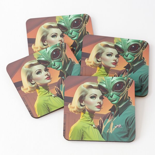 Item preview, Alien Love Mid Century Modern Style designed and sold by Retro Salt.