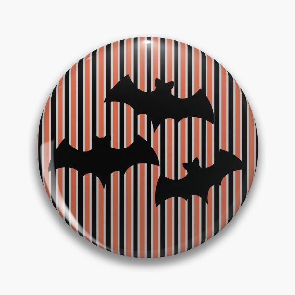 Item preview, 3 Bats BatCave Halloween Stripes designed and sold by WeLovePlantsToo.