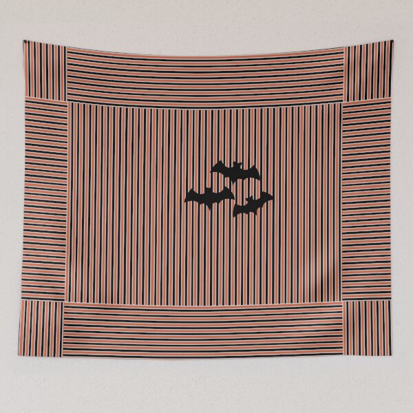 Item preview, 3 Bats BatCave Halloween Stripes designed and sold by WeLovePlantsToo.