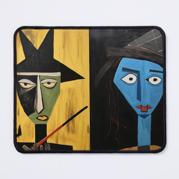 Item preview, Wizard of Halloween Hues of Magic- Colorful Whimsical Abstract Cubism Artistry designed and sold by OlfactoART Studio.