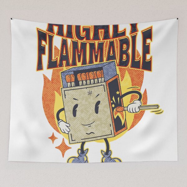 Item preview, Danger Highly Flammable Tumblr designed and sold by CyberYogi.