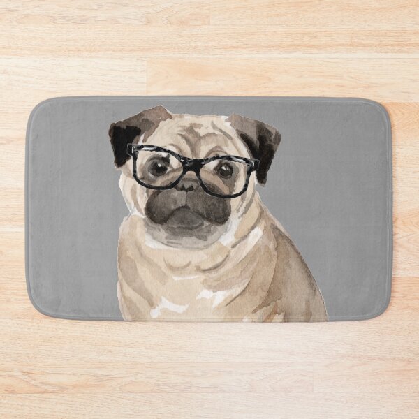 Item preview, Pug Dog With Glasses  designed and sold by beastieboutique.