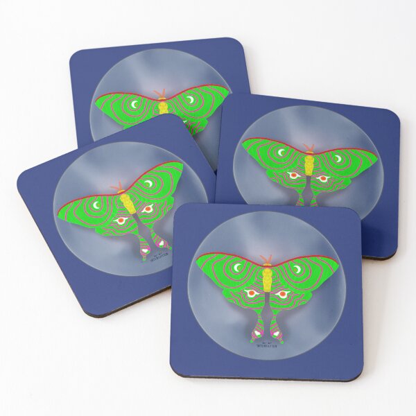 Item preview, Green Lunar Moth designed and sold by NicheKnightArt.