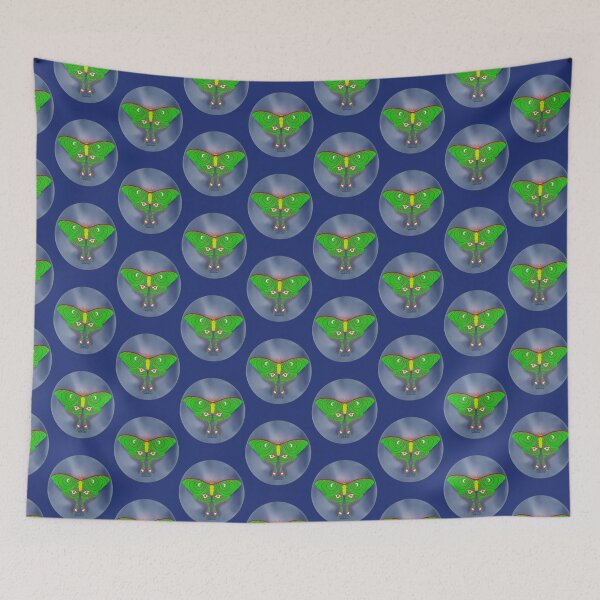 Item preview, Green Lunar Moth designed and sold by NicheKnightArt.
