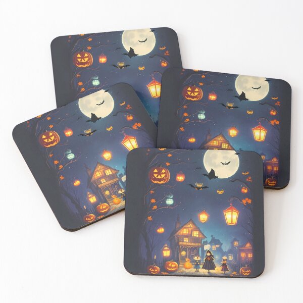 Item preview, Scene of costumed children trick-or-treating  designed and sold by WalterGomes.