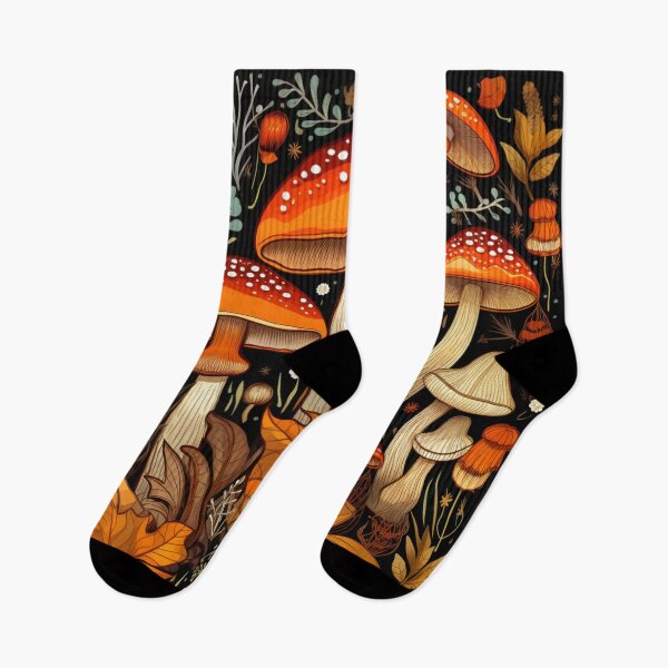 Item preview, MUSHROOMS IN THE FALL FOREST designed and sold by GROOVYJOURNEY.