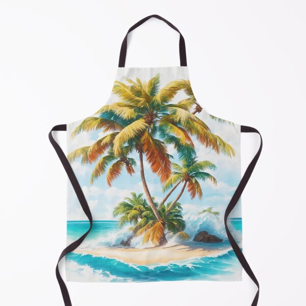 Item preview, This coconut tree is strong amidst the clear waves, the water is beautiful and beautiful. designed and sold by Natcharee.