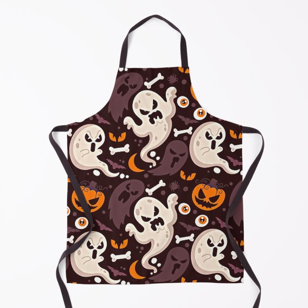 Item preview, Halloween Pattern with Ghost Pumpkin Skull designed and sold by Vicky021.