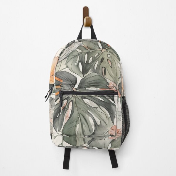 Vista previa del artículo con la obra «Selva de acuarela, un patrón de monstera», diseñado y vendido por Planthem.