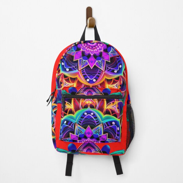 Item preview, Flower mandala fluorescent blue blacklight marigold designed and sold by Atelier-Arcano.