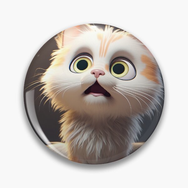 Item preview, Scared Cartoon Kitten designed and sold by Elisabeth Lucas.