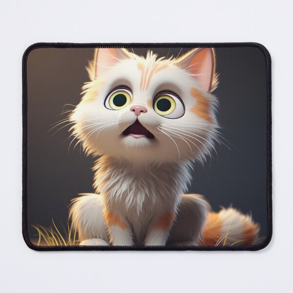 Item preview, Scared Cartoon Kitten designed and sold by Elisabeth Lucas.