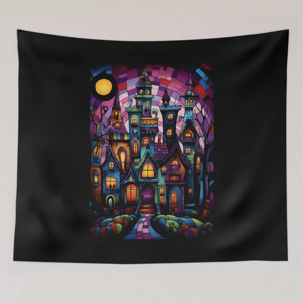 Item preview, Nocturnal Fortress- Dark Inspired Art of a Halloween Vampire Castle AI Generated designed and sold by OlfactoART Studio.