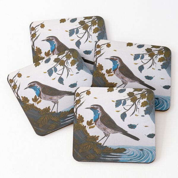 Item preview, Autumn.Bluethroat by the lake designed and sold by EireneSan.