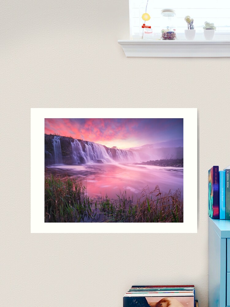 Thumbnail 2 of 3, Art Print, Hopkins Falls, Warrnambool, Victoria, Australia designed and sold by Chockstone.