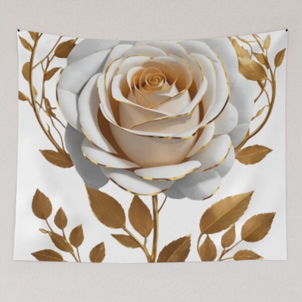 Item preview, A Single Golden Rose Design 001 designed and sold by Alexis Art Collection.
