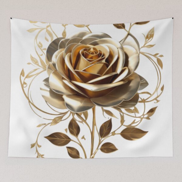 Item preview, A Single Golden Rose Design 006 designed and sold by Alexis Art Collection.