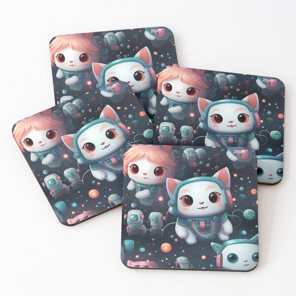 Item preview, A sprite-inspired robot cat with a sugar-coated appearance. #1 designed and sold by PSKStudio.