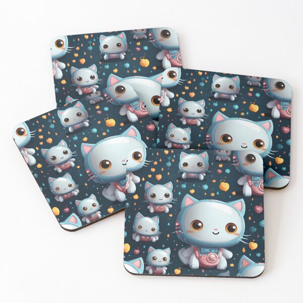 Item preview, A sprite-inspired robot cat with a sugar-coated appearance. #2 designed and sold by PSKStudio.