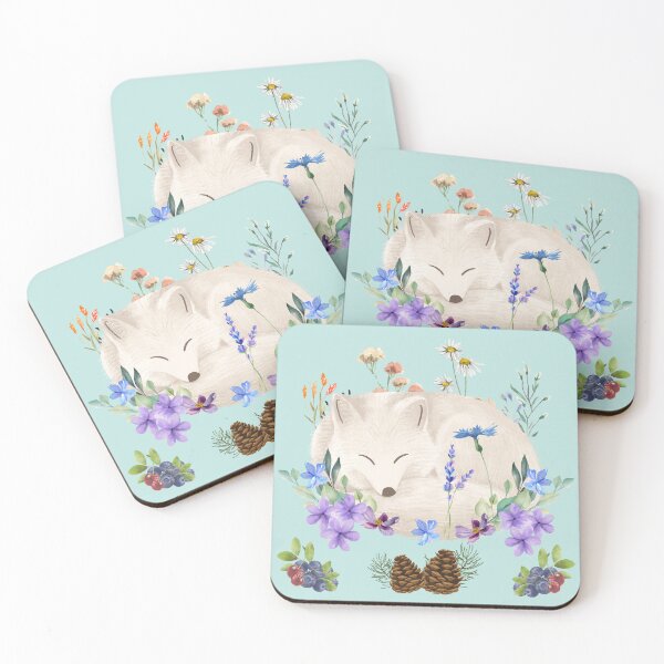 Item preview, Sleeping Arctic Fox designed and sold by Ashley Gagnon.
