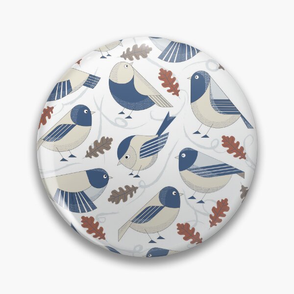 Item preview, Cute birds on a Windy Autumn Day - White designed and sold by Carina Parry Studios.