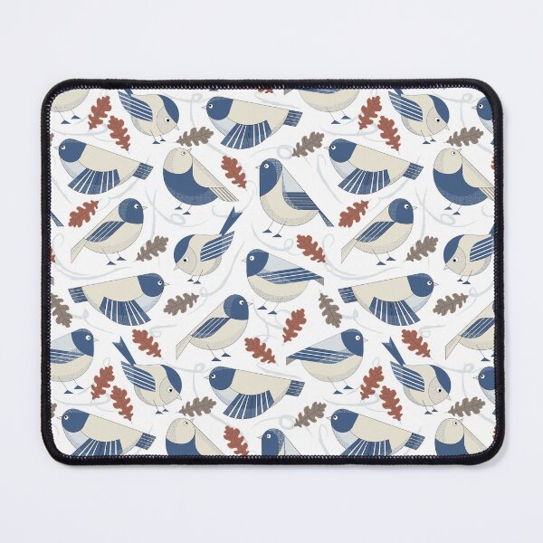 Item preview, Cute birds on a Windy Autumn Day - White designed and sold by Carina Parry Studios.