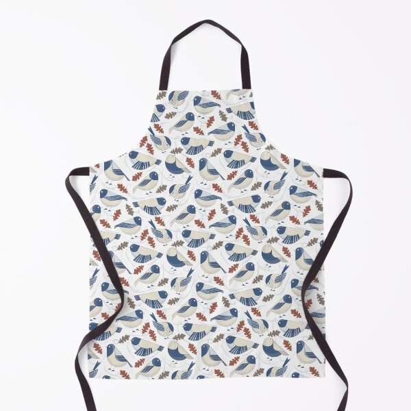 Item preview, Cute birds on a Windy Autumn Day - White designed and sold by Carina Parry Studios.