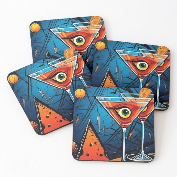 Item preview, Celestial Cocktail Mix- Halloween Spirits Waltz in Modern Abstract Harmony Generative AI designed and sold by OlfactoART Studio.