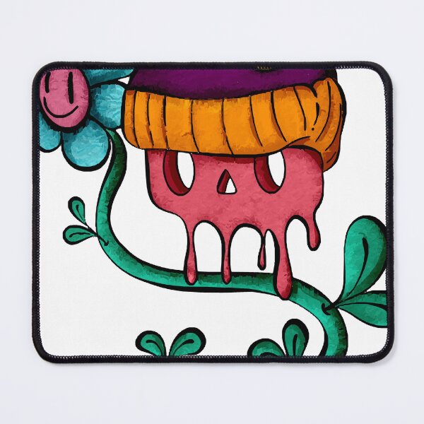 Item preview, Pink skull adorned with flowers designed and sold by ochockiglan.