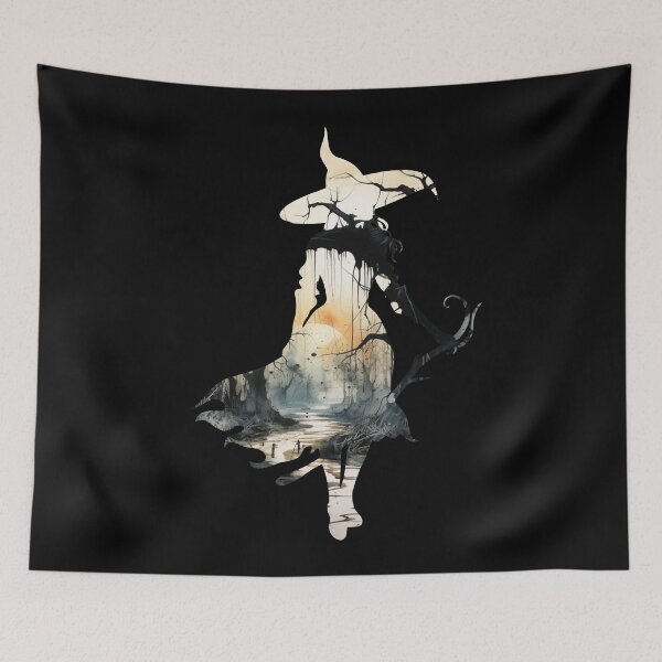 Item preview, Autumn Witch Fall in Town Halloween Time  designed and sold by AnnaMDesign.