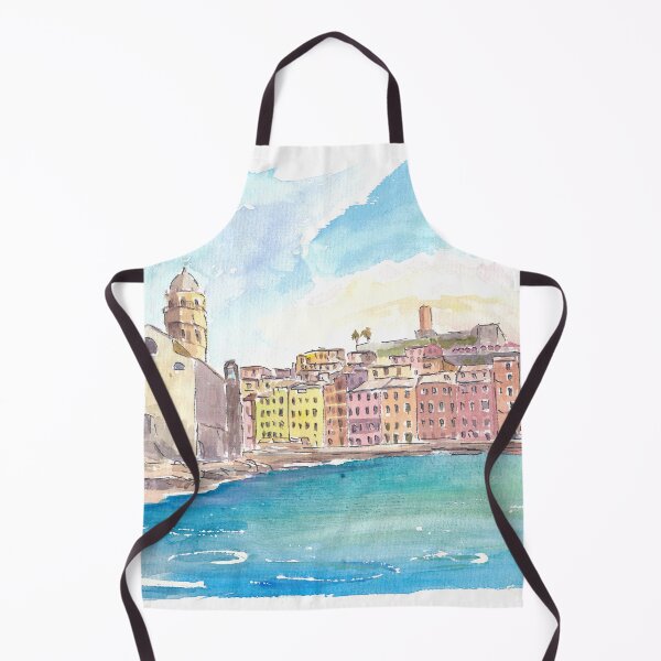 Item preview, Vernazza 5 Terre View of Bay, Castle and Santa Margherita di Antiochia designed and sold by artshop77.